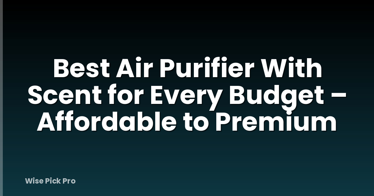 Best Air Purifier With Scent for Every Budget – Affordable to Premium