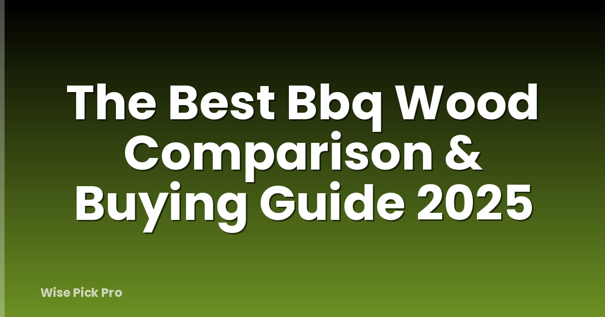 The Best Bbq Wood Comparison & Buying Guide 2025