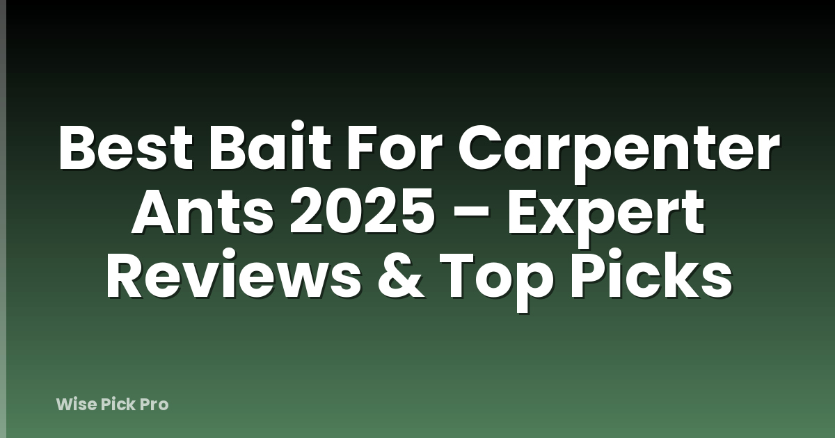 Best Bait For Carpenter Ants 2025 – Expert Reviews & Top Picks