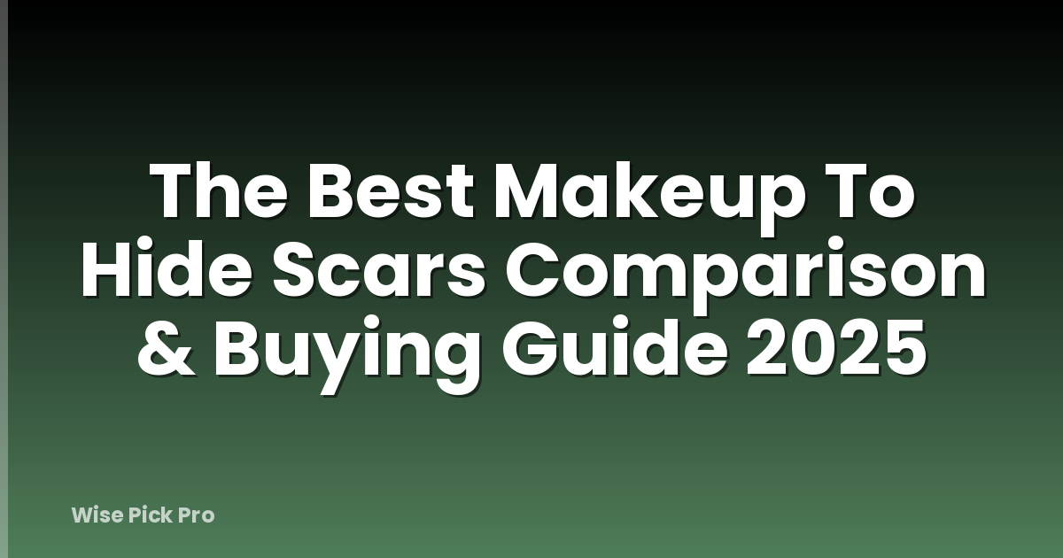 The Best Makeup To Hide Scars Comparison & Buying Guide 2025