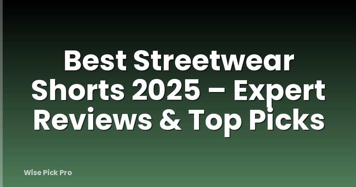 Best Streetwear Shorts 2025 – Expert Reviews & Top Picks
