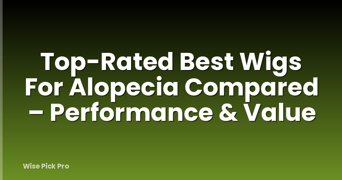 Top-Rated Best Wigs For Alopecia Compared – Performance & Value