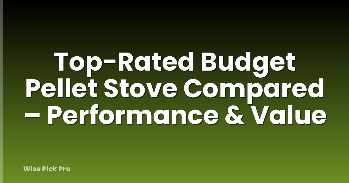 Top-Rated Budget Pellet Stove Compared – Performance & Value