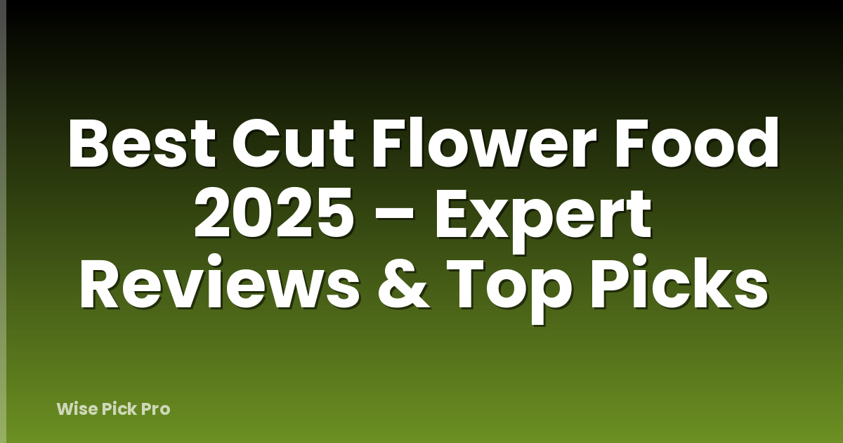 Best Cut Flower Food 2025 – Expert Reviews & Top Picks