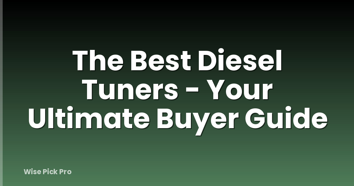 The Best Diesel Tuners - Your Ultimate Buyer Guide