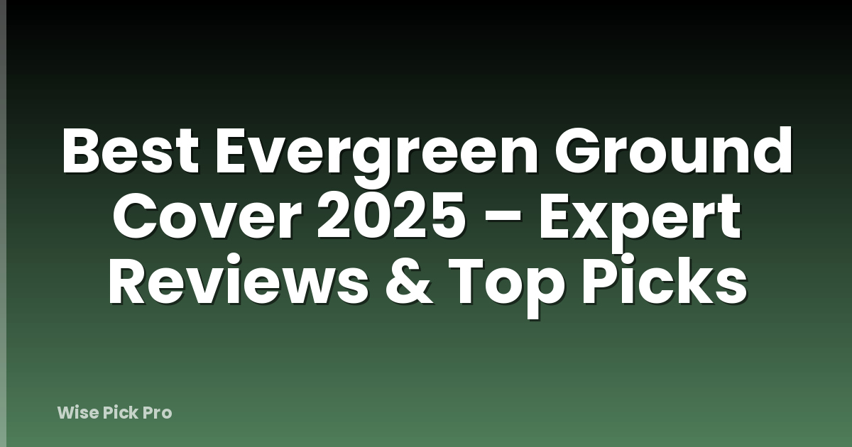 Best Evergreen Ground Cover 2025 – Expert Reviews & Top Picks