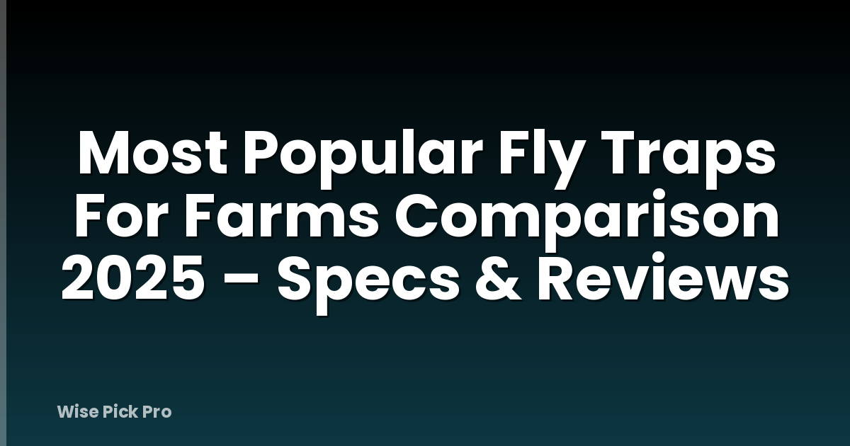 Most Popular Fly Traps For Farms Comparison 2025 – Specs & Reviews