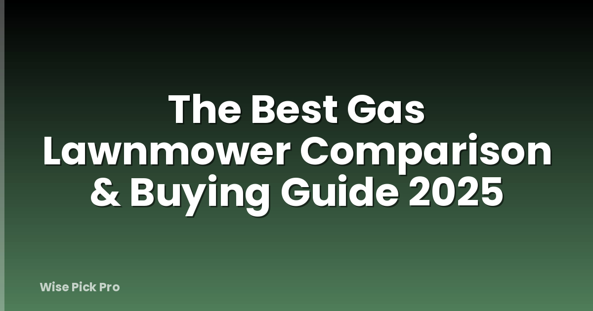The Best Gas Lawnmower Comparison & Buying Guide 2025
