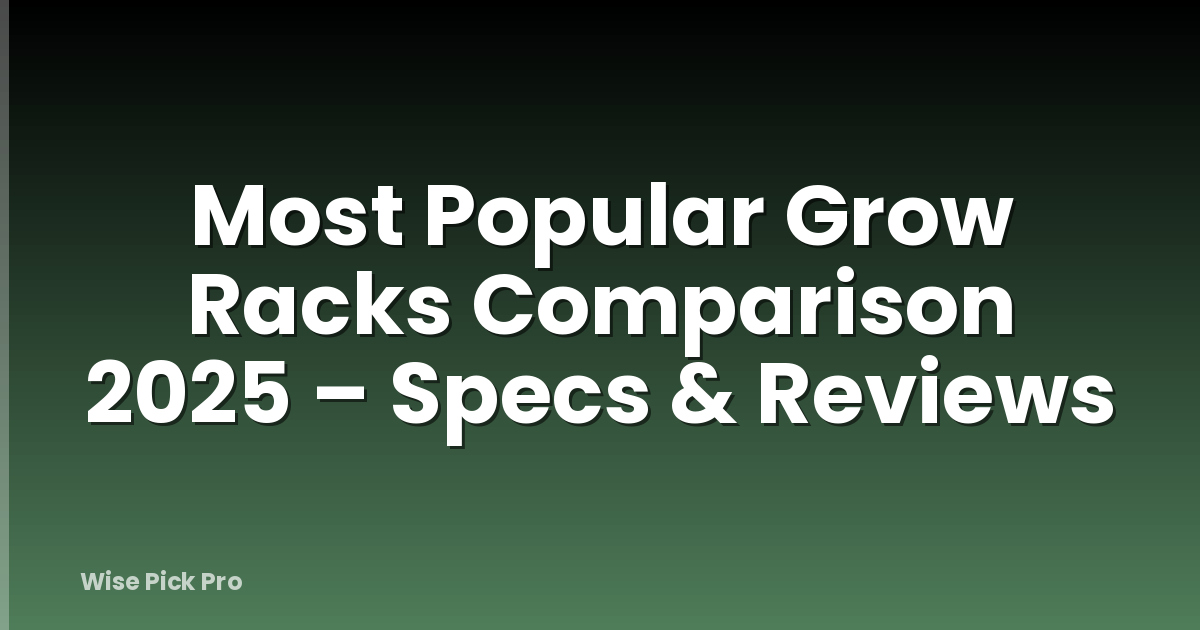 Most Popular Grow Racks Comparison 2025 – Specs & Reviews