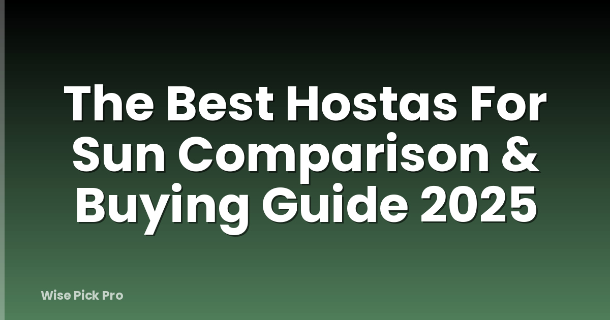 The Best Hostas For Sun Comparison & Buying Guide 2025