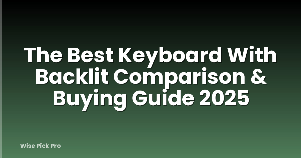 The Best Keyboard With Backlit Comparison & Buying Guide 2025