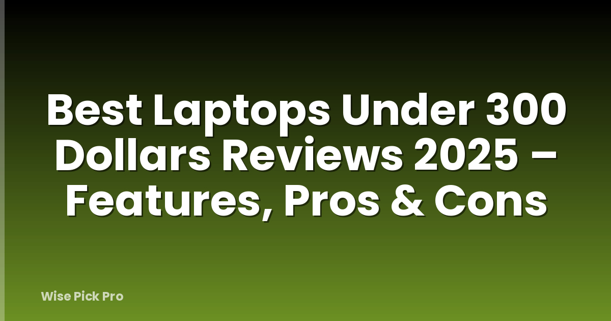 Best Laptops Under 300 Dollars Reviews 2025 – Features, Pros & Cons