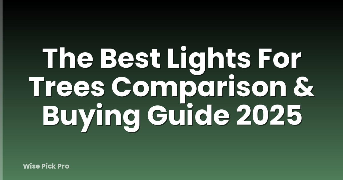 The Best Lights For Trees Comparison & Buying Guide 2025