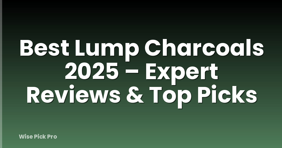 Best Lump Charcoals 2025 – Expert Reviews & Top Picks