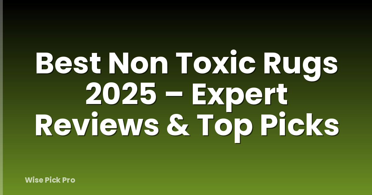 Best Non Toxic Rugs 2025 – Expert Reviews & Top Picks