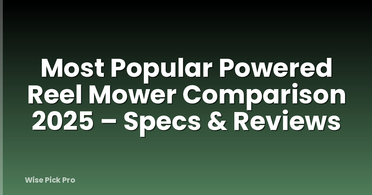 Most Popular Powered Reel Mower Comparison 2025 – Specs & Reviews
