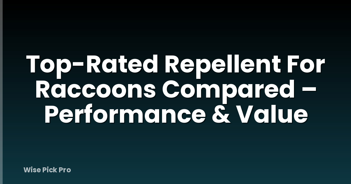 Top-Rated Repellent For Raccoons Compared – Performance & Value