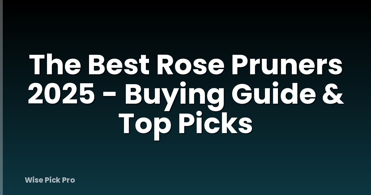 The Best Rose Pruners 2025 - Buying Guide & Top Picks