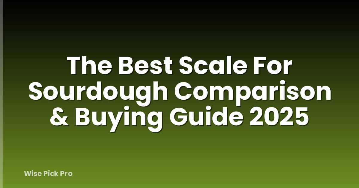 The Best Scale For Sourdough Comparison & Buying Guide 2025