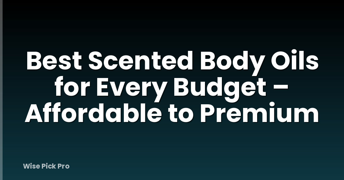 Best Scented Body Oils for Every Budget – Affordable to Premium