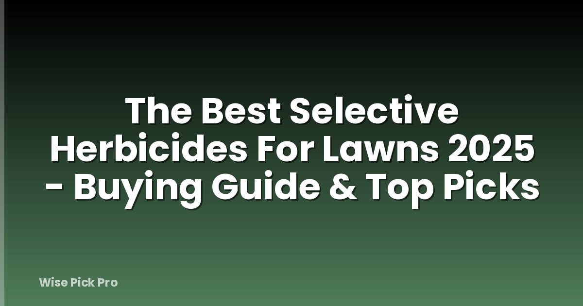 The Best Selective Herbicides For Lawns 2025 - Buying Guide & Top Picks