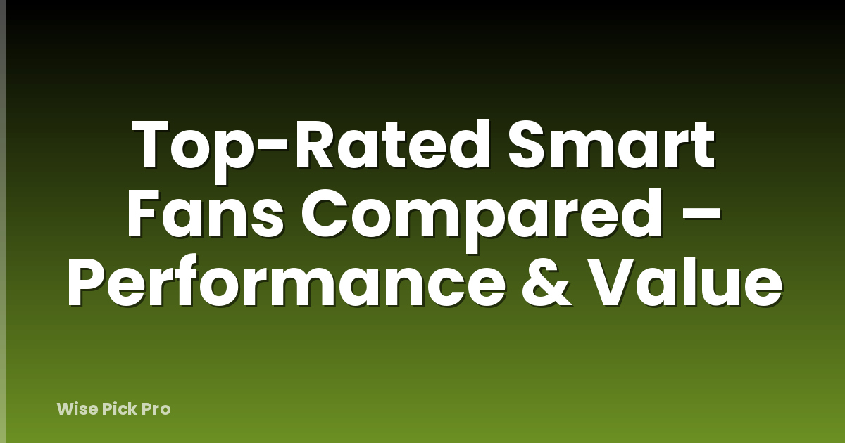 Top-Rated Smart Fans Compared – Performance & Value