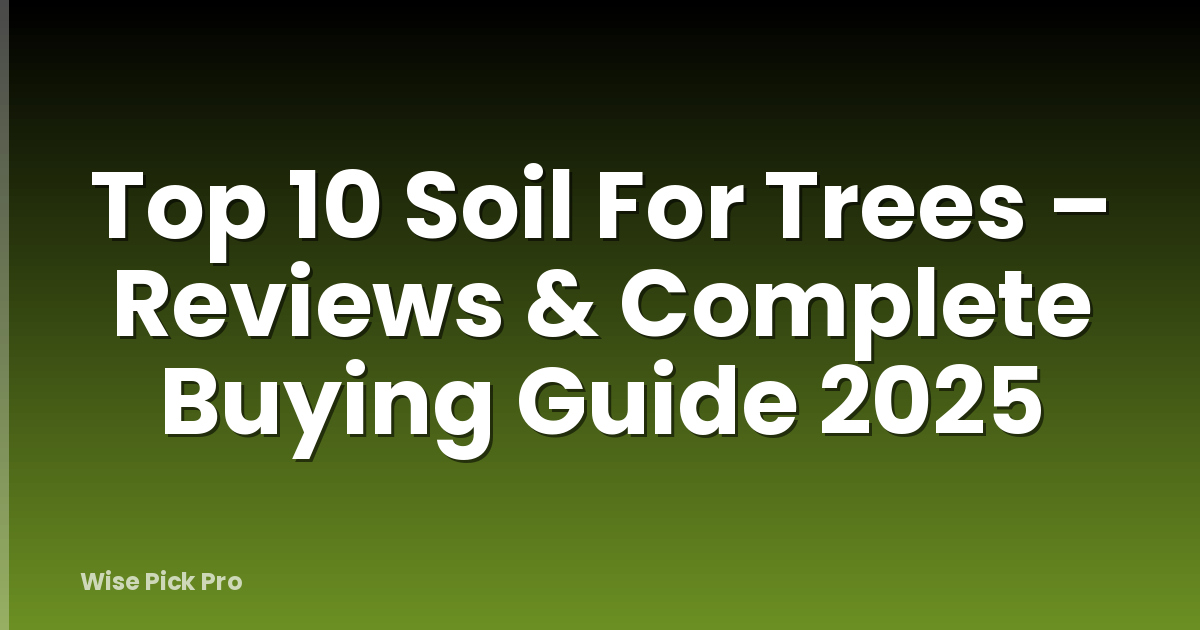 Top 10 Soil For Trees – Reviews & Complete Buying Guide 2025