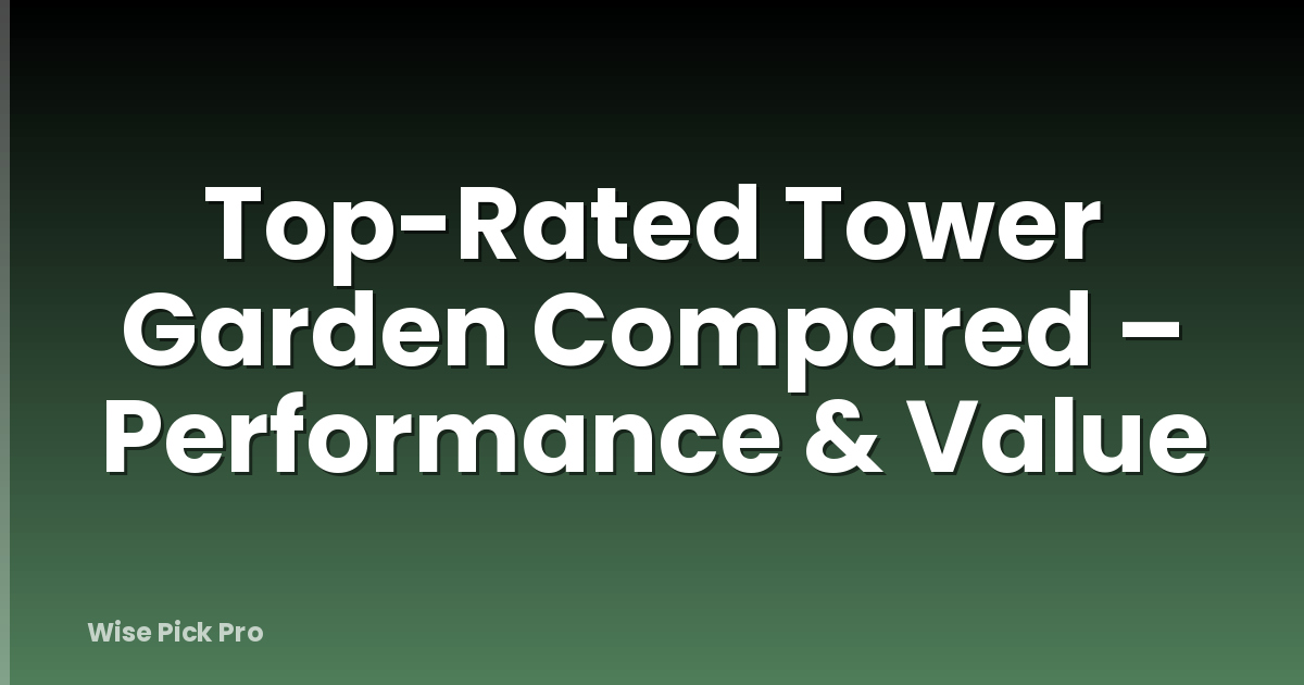 Top-Rated Tower Garden Compared – Performance & Value