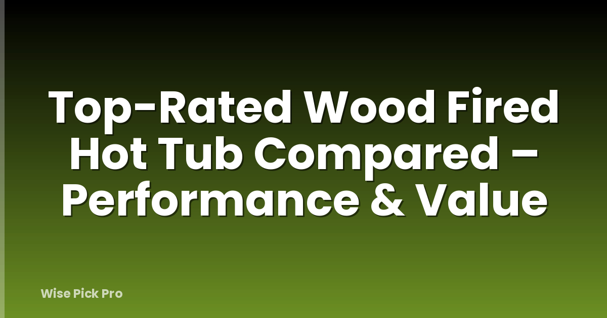 Top-Rated Wood Fired Hot Tub Compared – Performance & Value
