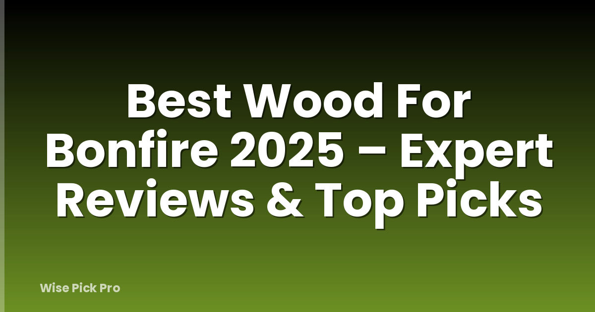 Best Wood For Bonfire 2025 – Expert Reviews & Top Picks